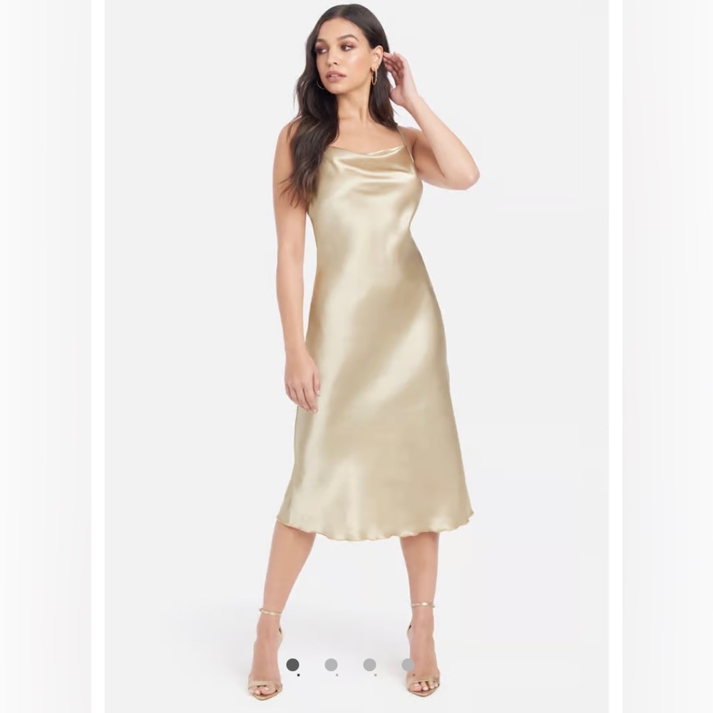 Bebe satin slip dress.
.